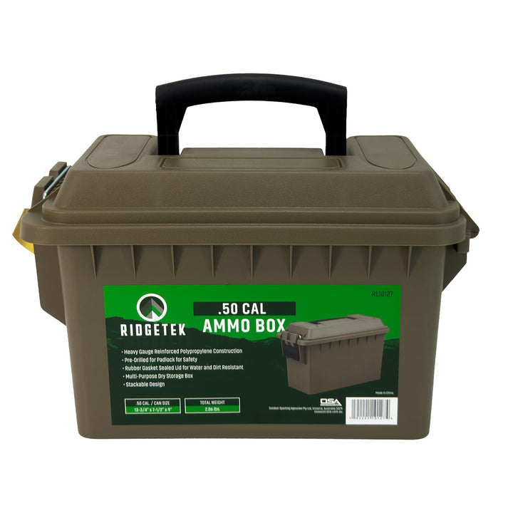 Ridgetek .50 Cal Ammo Box wih Padlock