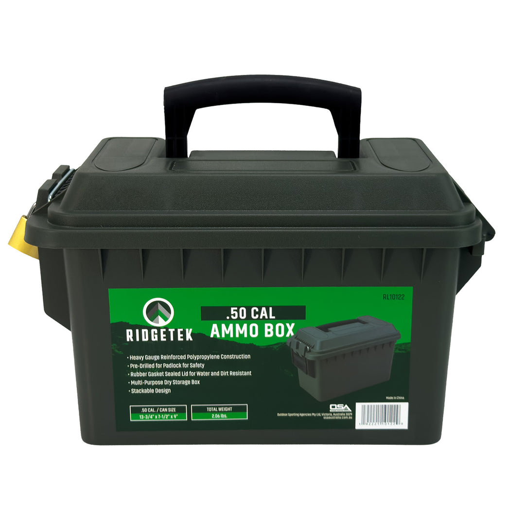 Ridgetek .50 Cal Ammo Box wih Padlock