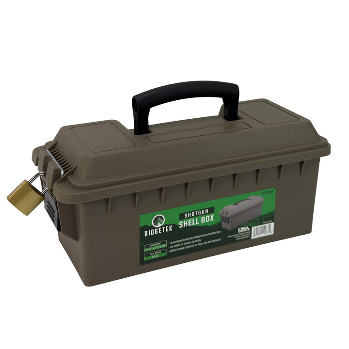 Ridgetek Shotshell Ammo Box with Padlock