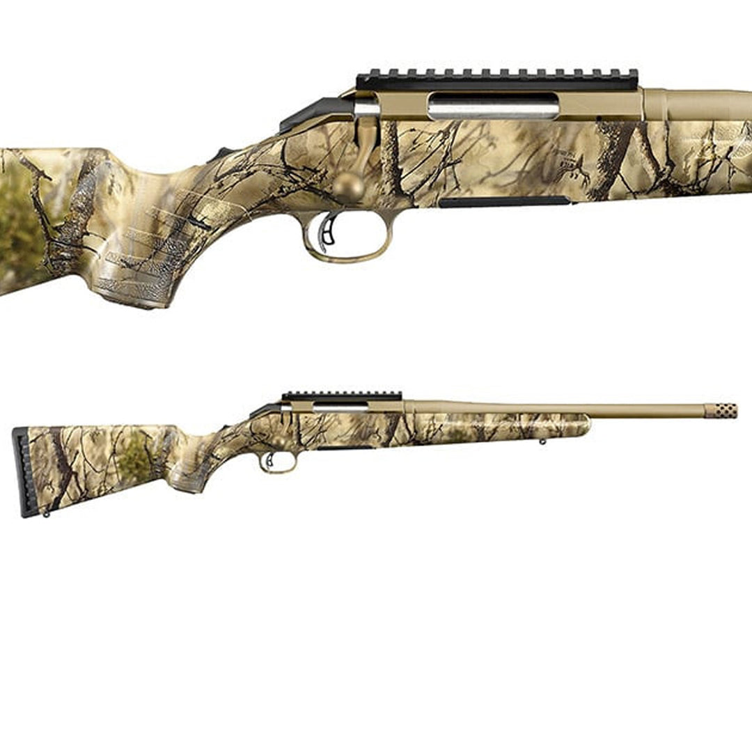 Ruger American Go Wild Camo Compact XXXX Bolt Action Rifle - 4 Shot