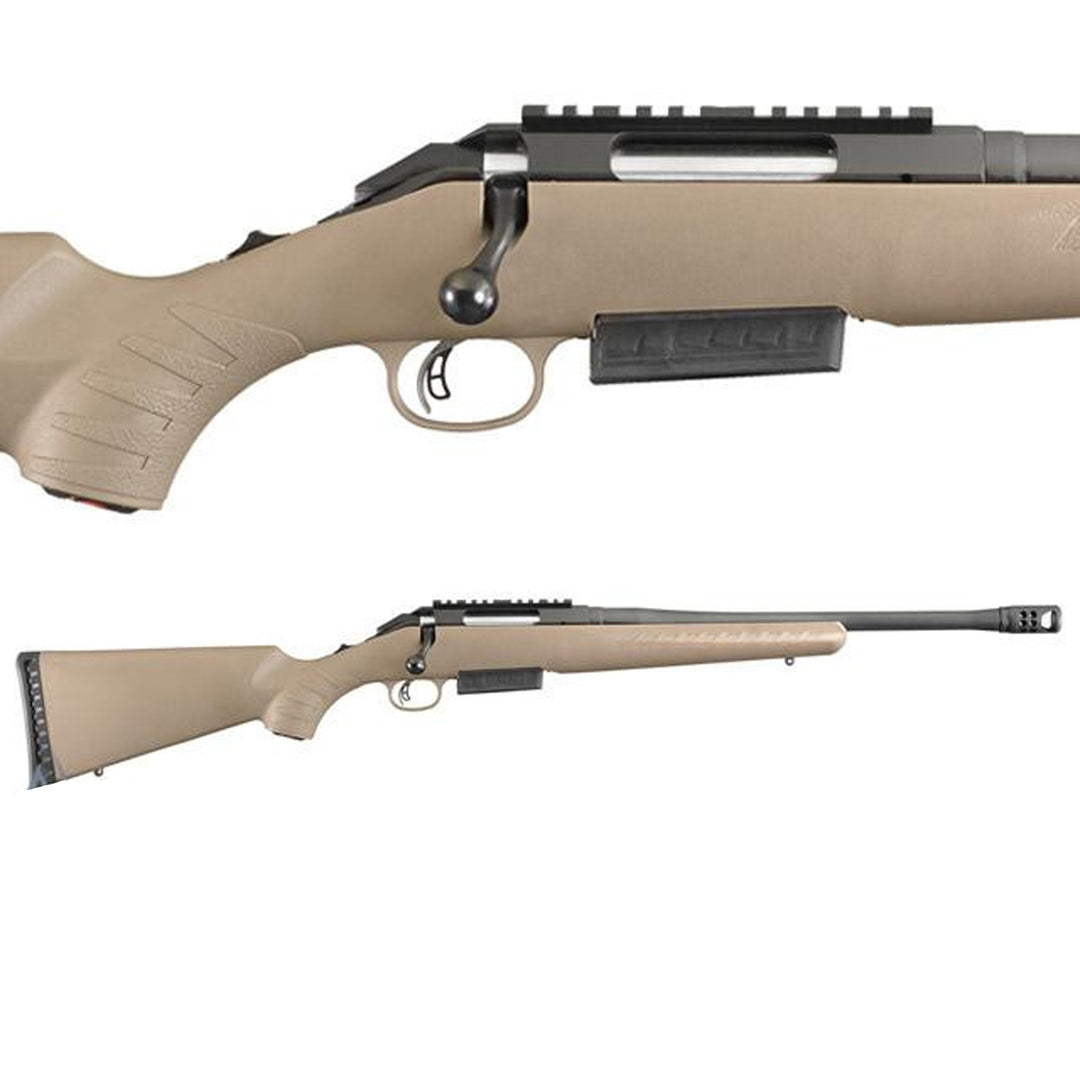 Ruger American Ranch Blued with Muzzle Brake XXXX Bolt Action Rifle - 16in