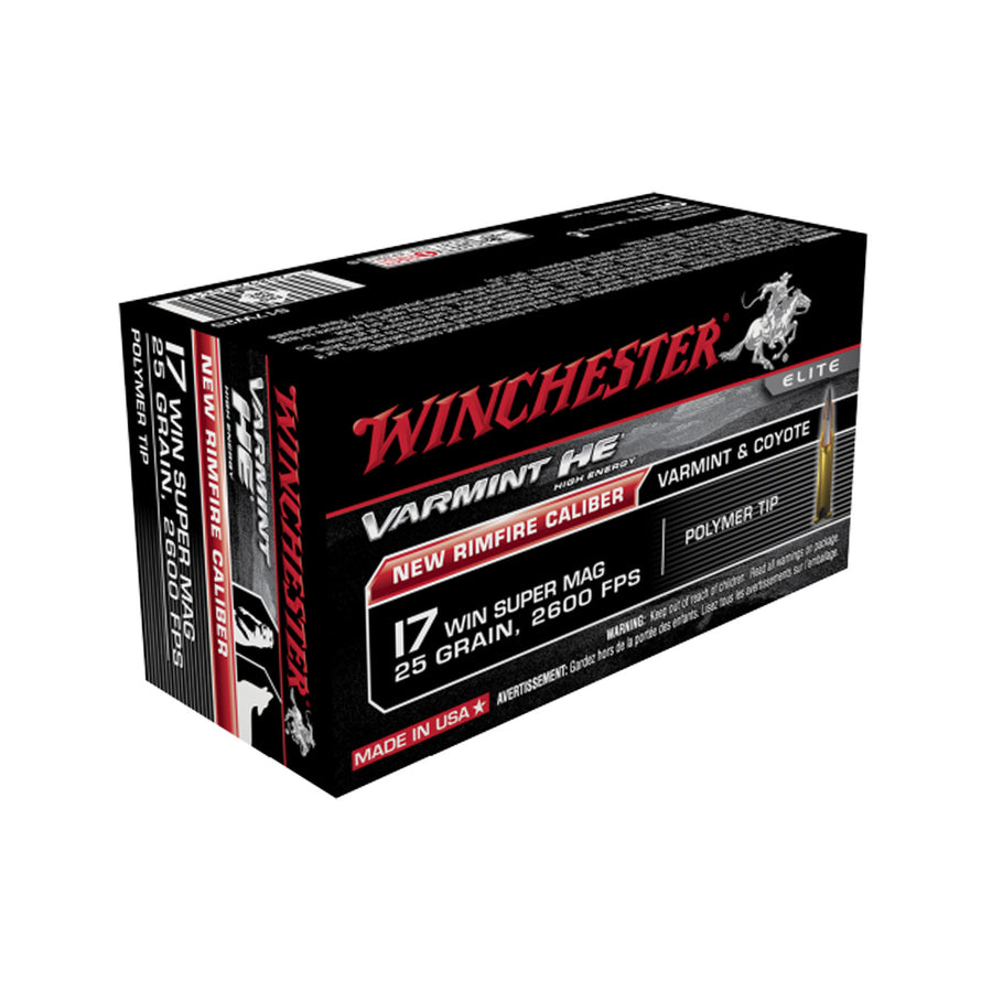 Winchester Varmint HE 17WSM 25gr Ammo - 50 Rounds