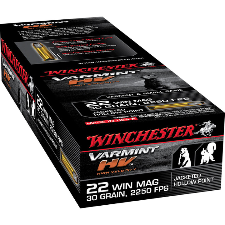 Winchester Varmint HV 22WMR 30gr JHP .22 WMR