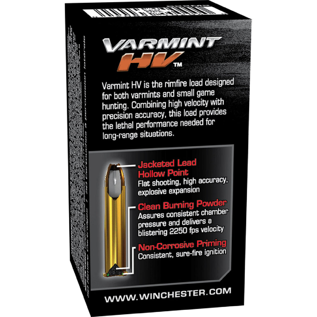 Winchester Varmint HV 22WMR 30gr JHP .22 WMR