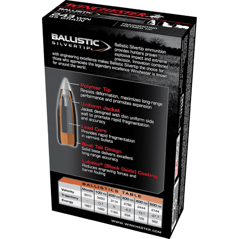 Winchester Ballistic ST 243Win 55gr PT .243 WIN