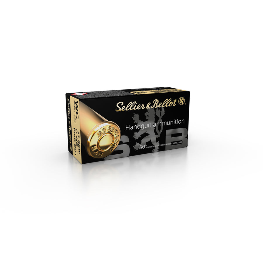 Sellier And Bellot 32 Smith and Western Long 100gr WC Ammunition - 50 Rounds .32 SW