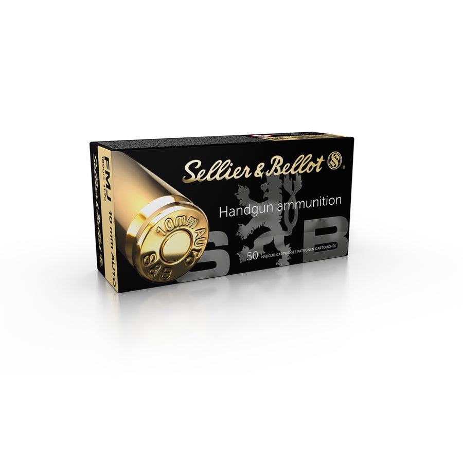 Sellier And Bellot 10mm Auto FMJ 180gr Ammunition - 50 Rounds 10mm Auto