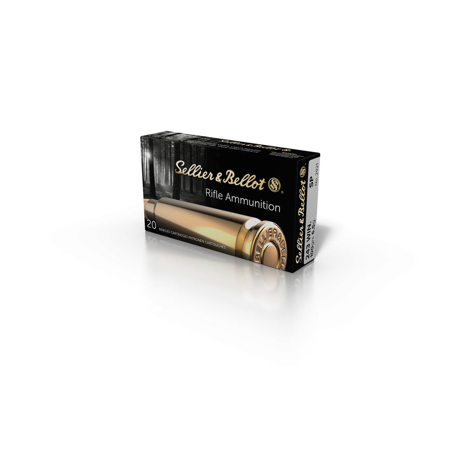 Sellier and Bellot 243 WIN 100gr SP Centrefire Ammo - 20 Rounds .243 WIN