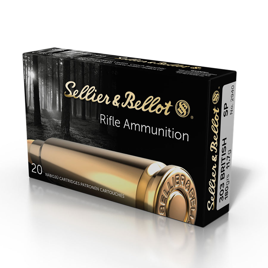 Sellier and Bellot 303 British 180gr SP Centrefire Ammo - 20 Rounds