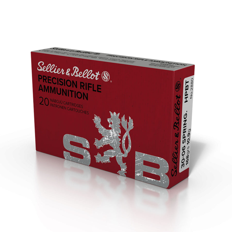 Sellier and Bellot 30-06 SPRG 168gr HPBT Centrefire Ammo - 20 Rounds .30-06 SPRINGFIELD