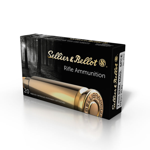 Sellier and Bellot 7mm REM MAG 173Gr SPCE - Centrefire Ammo - 20 Rounds