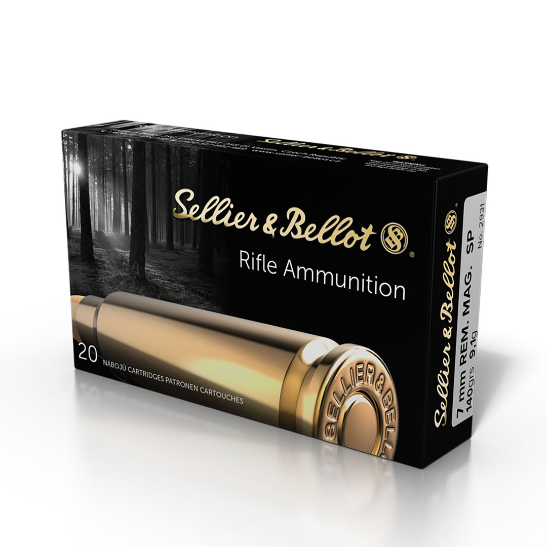 Sellier and Bellot 7mm Rem Mag 140gr SP Centrefire Ammo - 20 Rounds