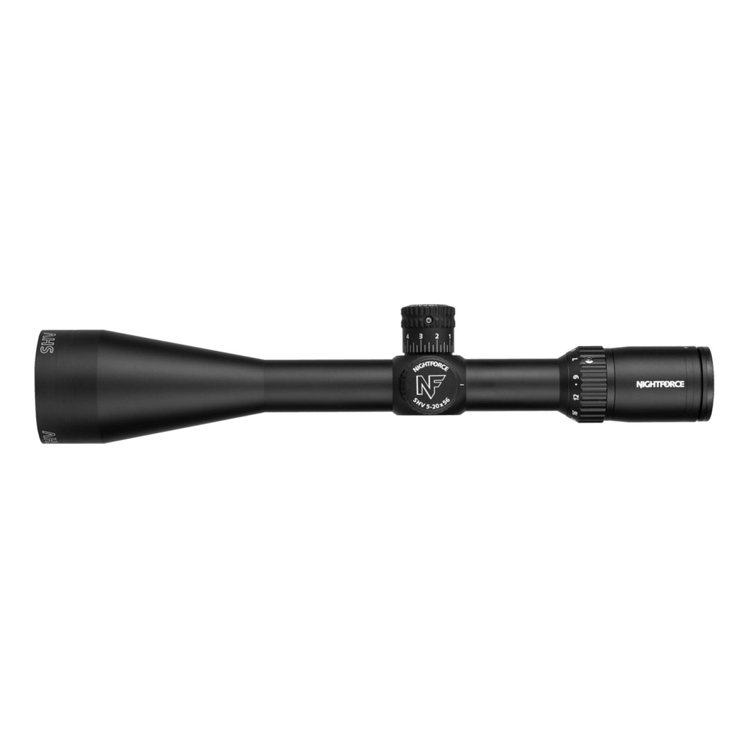 Nightforce SHV 5-20X56mm - ZeroSet - .250 MOA - Center Only Illumination - MOAR Rifle Scope