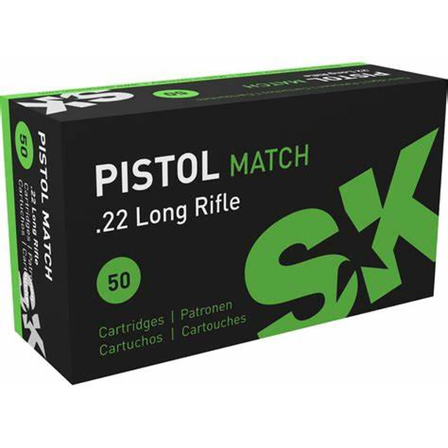 SK 22LR Pistol Match Special 40gr LRN Rimfire Ammo - 50 Rounds Calibre - .22 LR