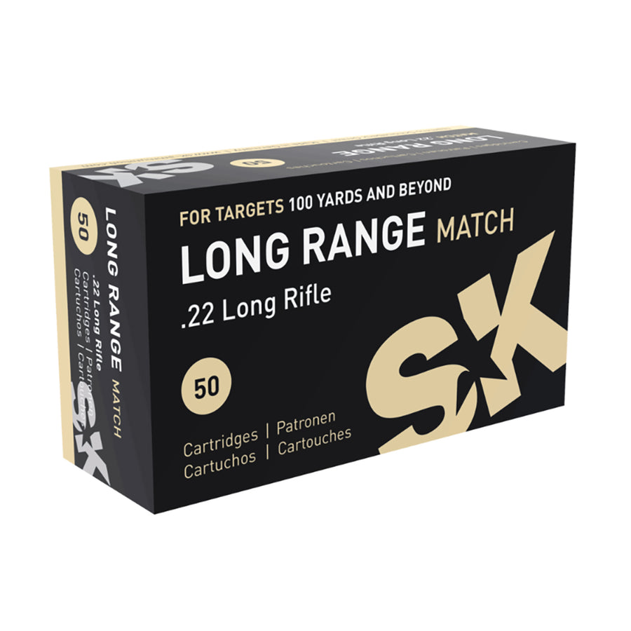 SK 22LR Long Range Match 40gr LRN Rimfire Ammo - 50 Rounds Calibre - .22 LR