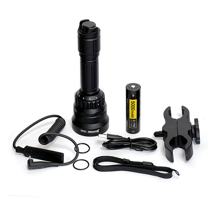 HikMicro Alpex 4k Day / Night Vision Scope w/LRF 50mm - Scope, Torch bracket & Torch Pack