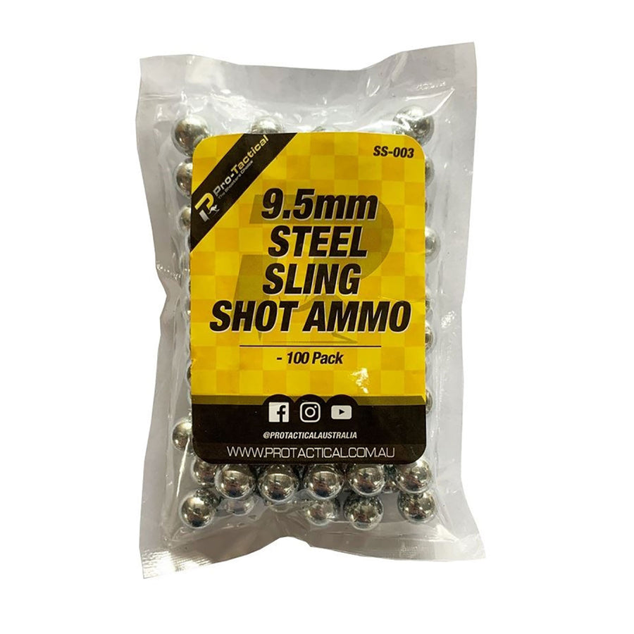 Pro-Tactical Slingshot 9.5mm Steel Shot Ammo - 100 Pack