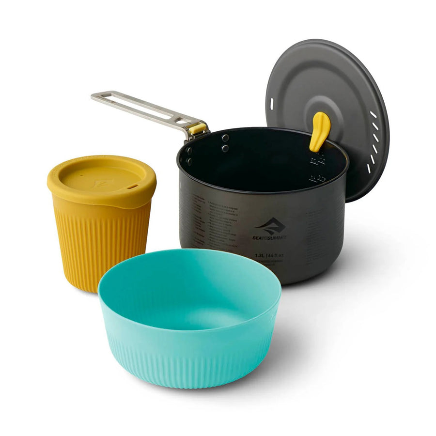 Sea to Summit Frontier UL Collapsible One Pot 3pc Cook Set - 1L Pot