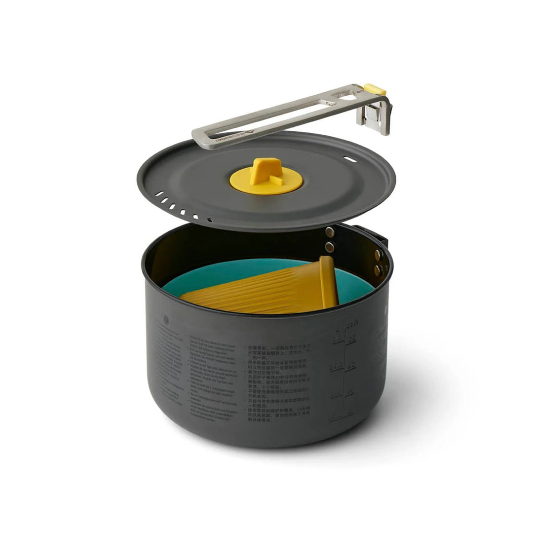 Sea to Summit Frontier UL Collapsible One Pot 3pc Cook Set - 1L Pot