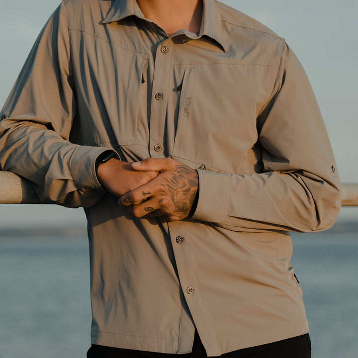 Spika Mens Skipper Button Up LS Shirt