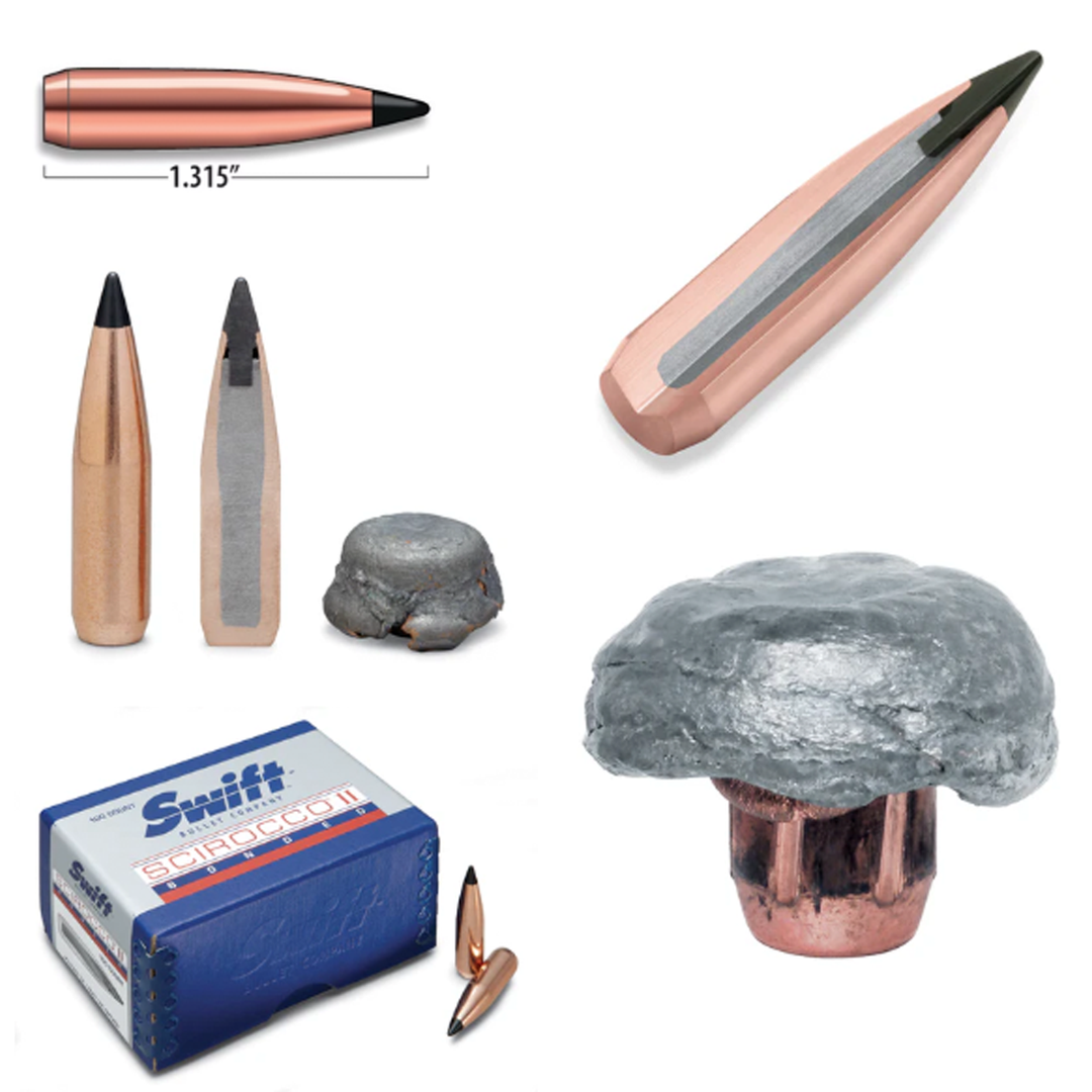Swift Bullets 270 130gr Scirocco Projectile - 100pk