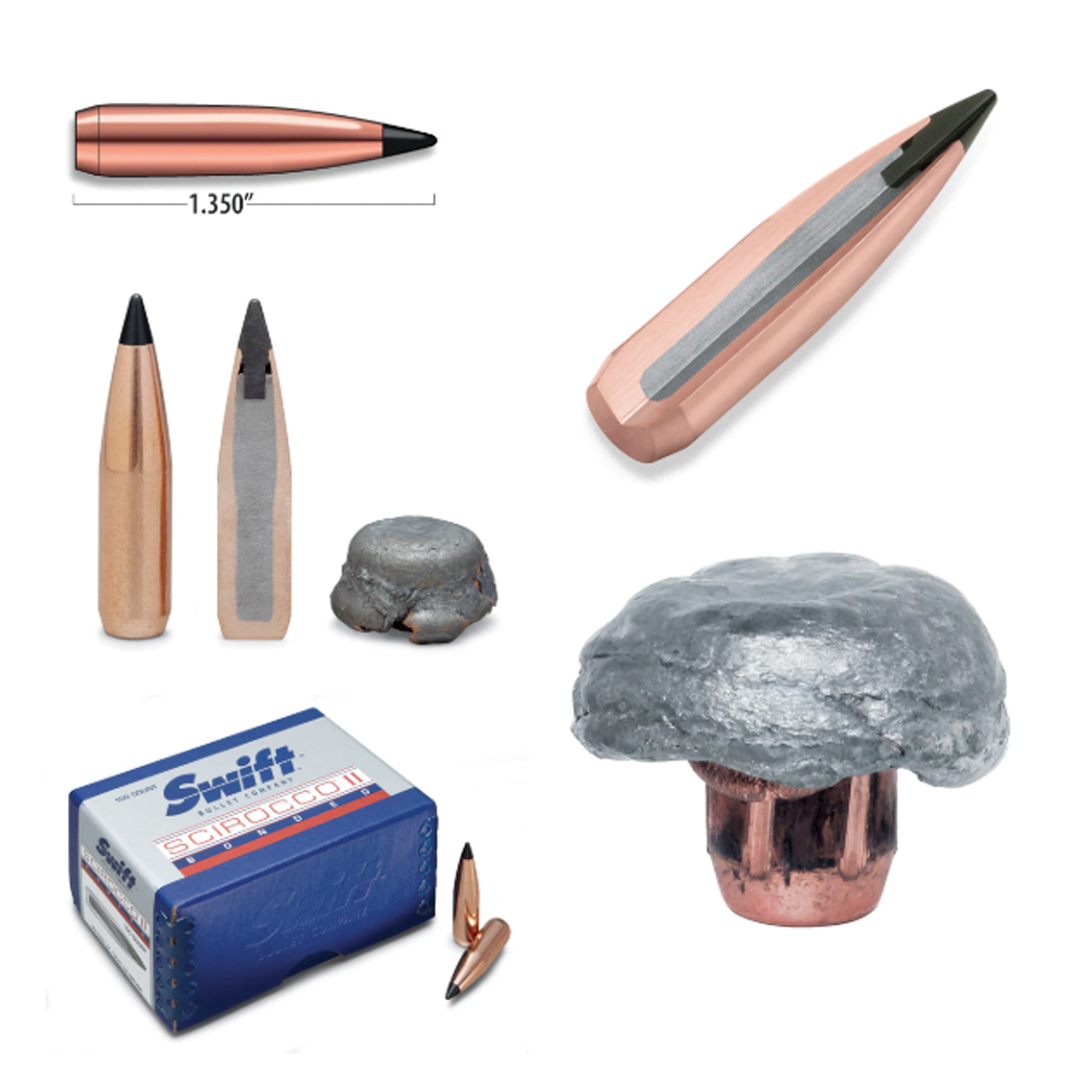 Swift Bullets 6.5 130gr Scirocco Projectile - 100pk