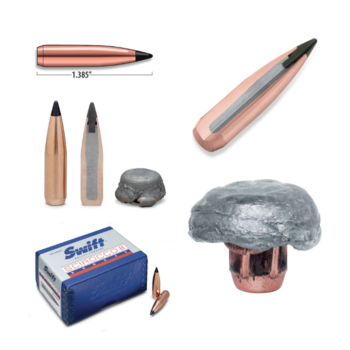 Swift Bullets 7mm 150gr Scirocco Projectile - 100pk