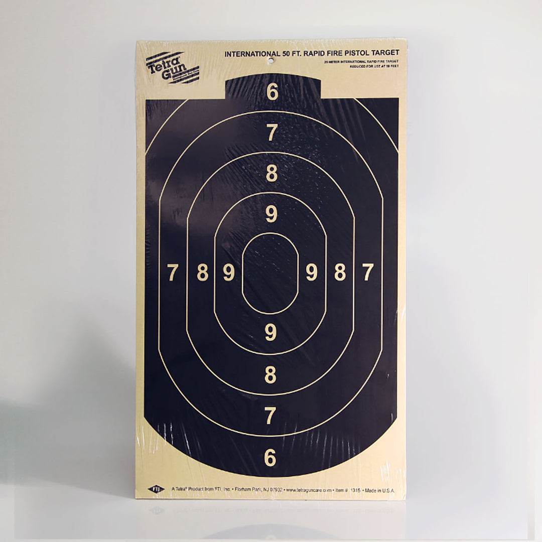 Tetra Paper Target International 50ft Rapid Fire Target