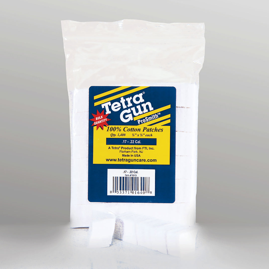 Tetra ProSmith Cleaning Patches - 1400pk .17 / .22 CAL