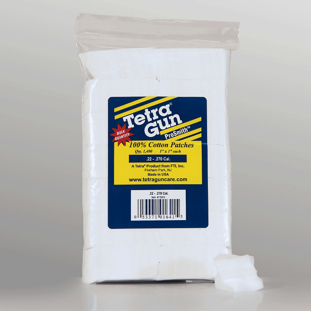 Tetra ProSmith Cleaning Patches - 1400pk .22 / .270 CAL