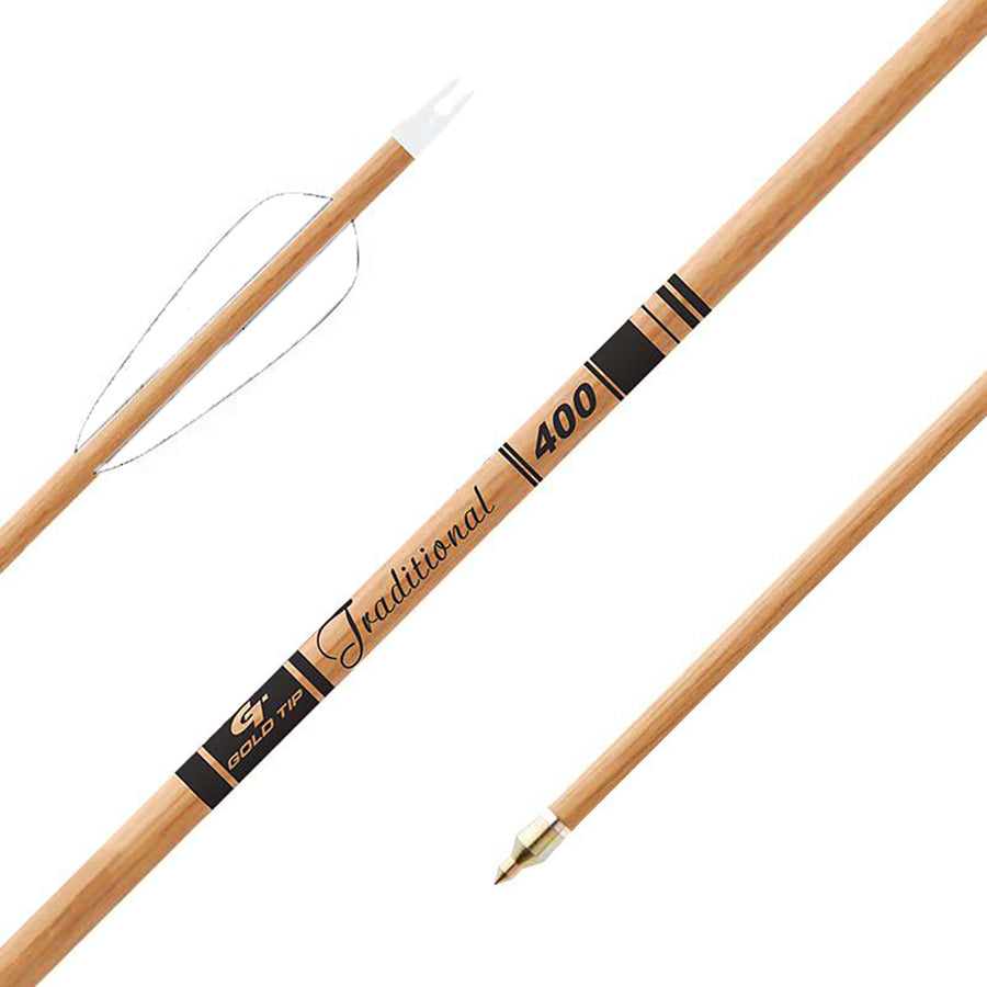 Gold Tip Traditional Arrow Bare Shafts - 12pk