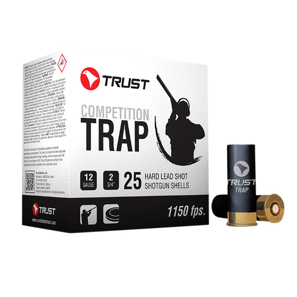Trust Trap 1 White Shot Shell - 28gr 1200fps Size 7.5 - 12G - 250 Round Slab
