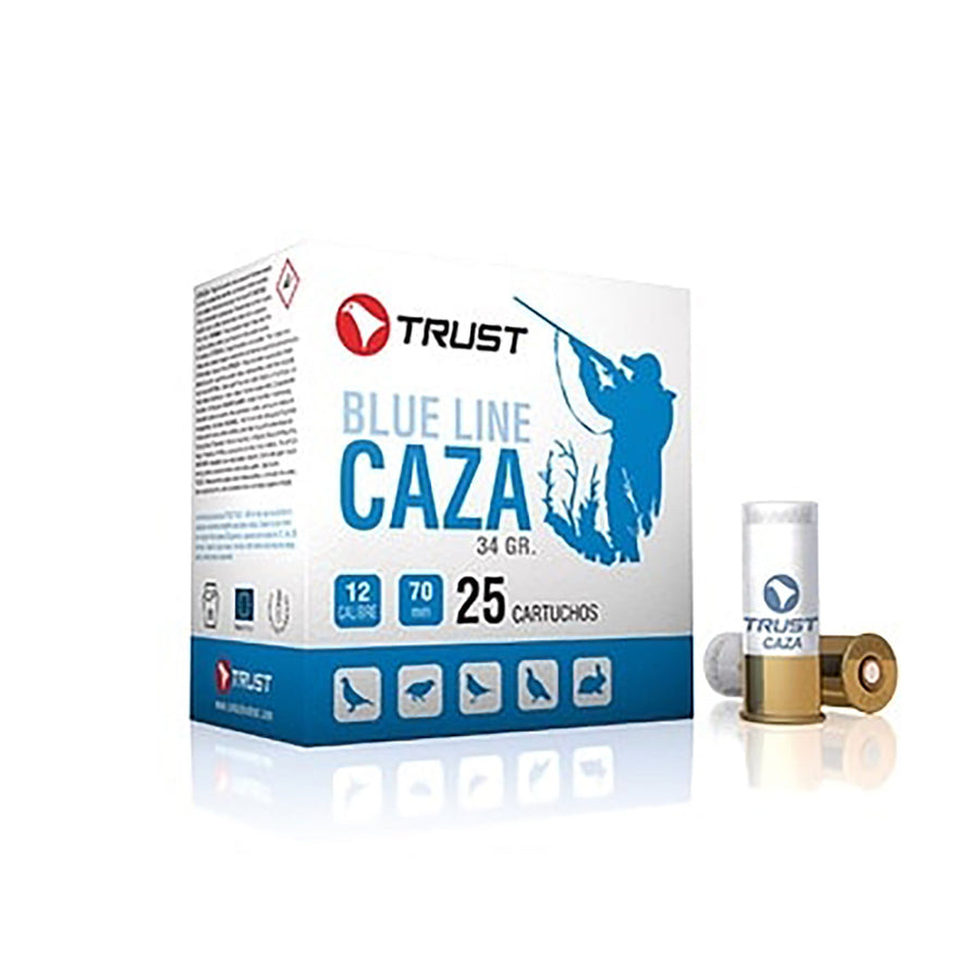Trust Caza 3 Shot Shell - 34 Gram Load - BB Size 6 - 12G - 25 Rounds 12 GAUGE