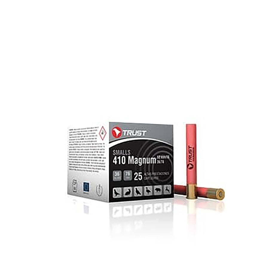 Trust 410Ga Magnum Shot Shell - 19 Gram Load - BB Size 9 - 25 Rounds .410 BORE