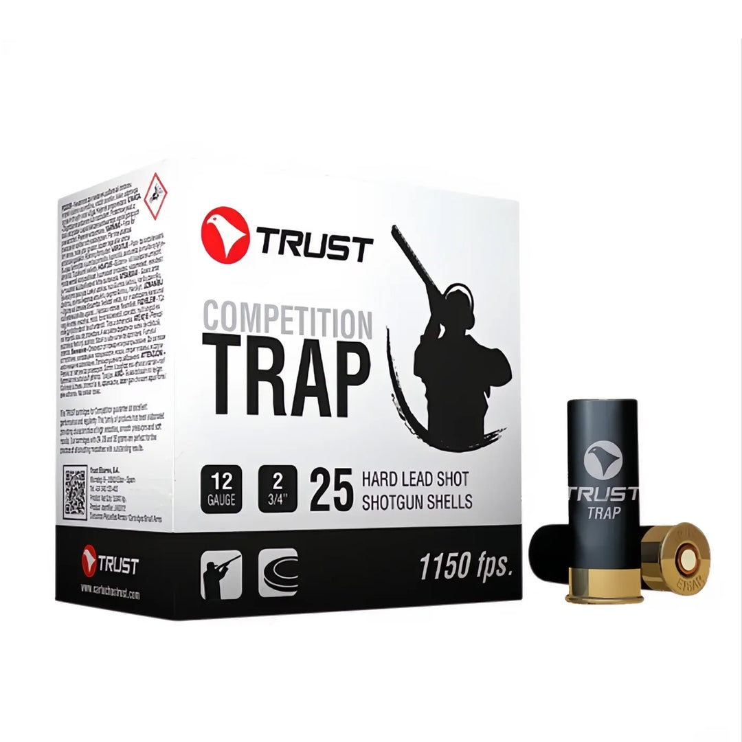 Trust Trap 1 Black 12G 2-3/4in 28gm 1150fps #7.5 Shot Shell Ammo - 250 Round Slab
