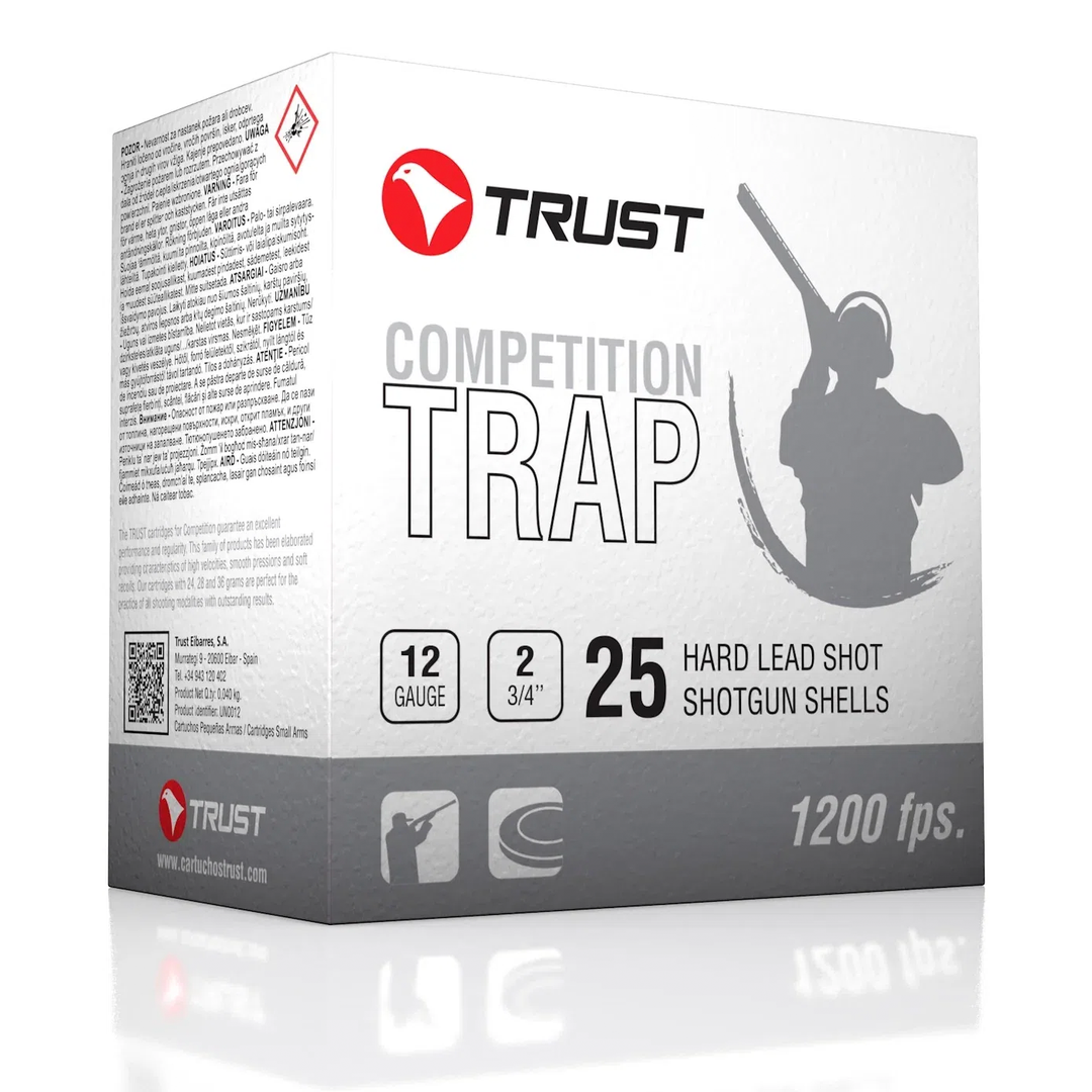 Trust Trap 1 White 12G 28gm 1200fps #9 Shot Shell Ammo - 25 Rounds