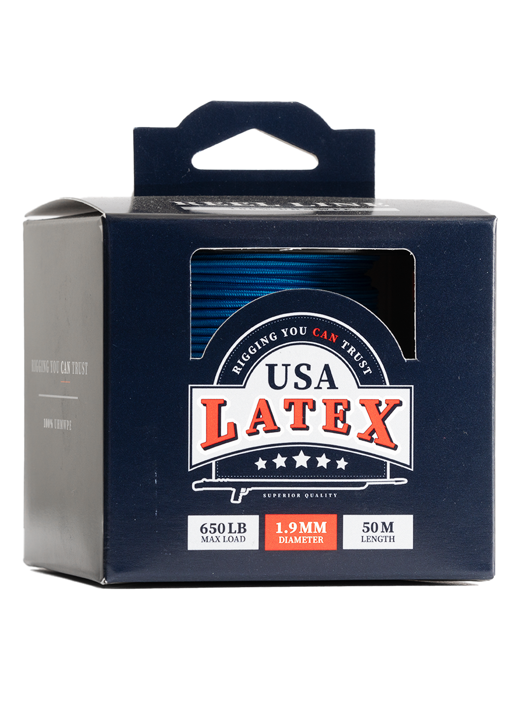 USA Latex 1.9mm Reel Line - 50m - Blue