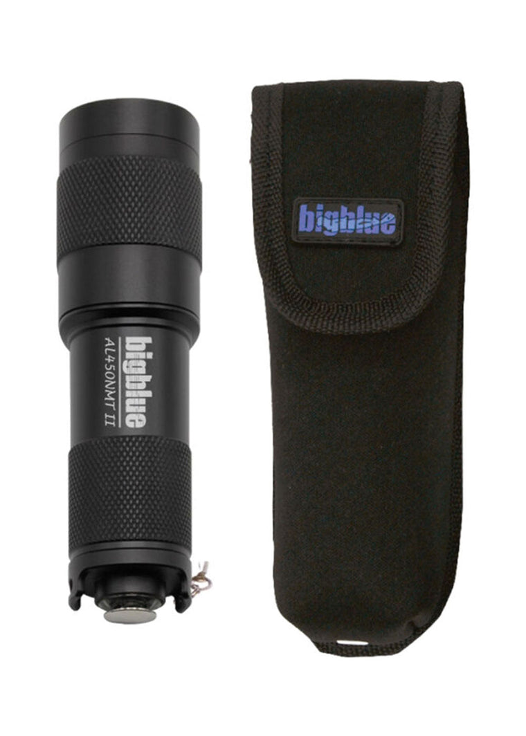 BigBlue AL450 II Lumen Narrow Beam Waterproof Dive Torch with Glove and Pouch