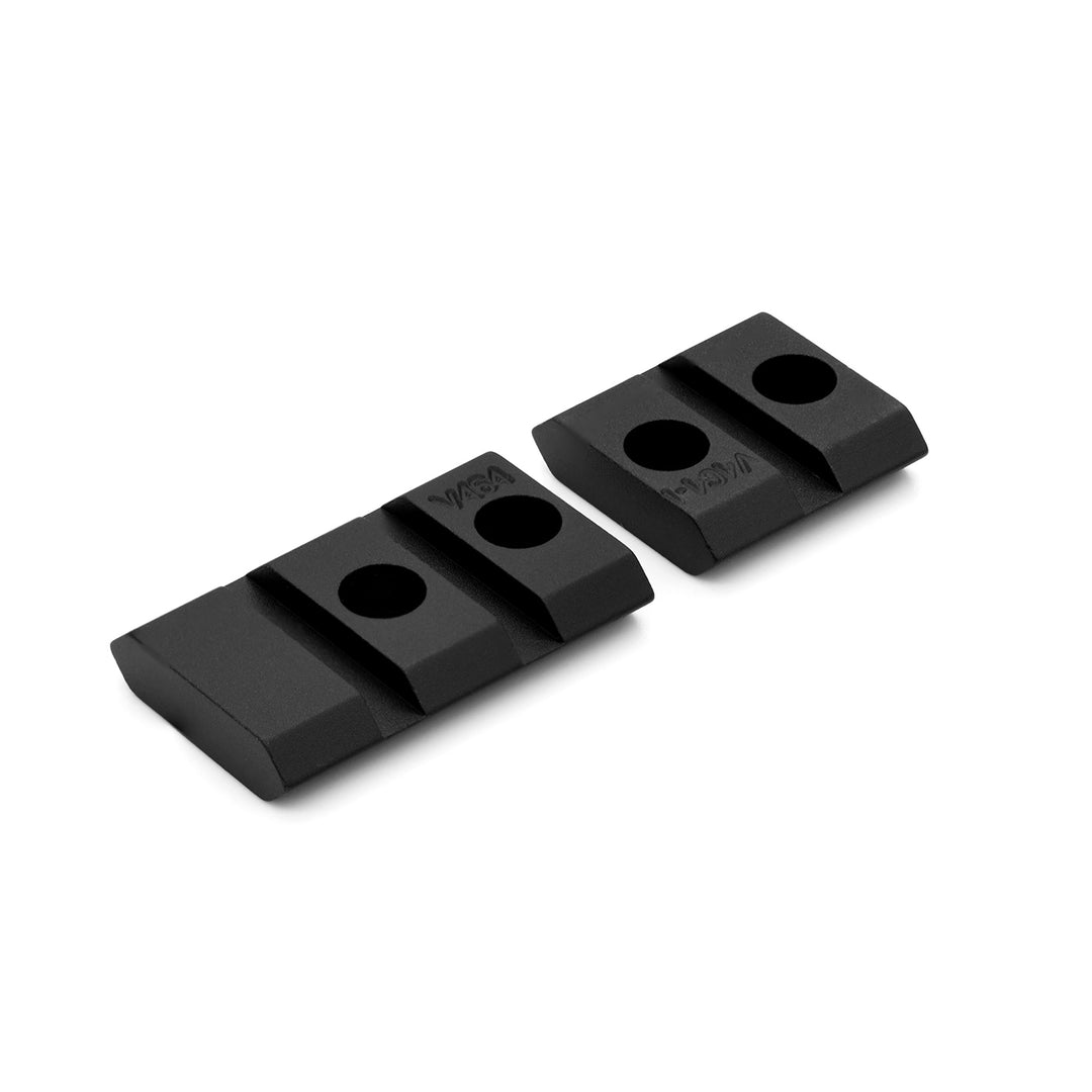 Warne Maxima Aluminium 2 Piece Rail - Marlin Lever Action 336 1894 1895 Matte Base Set