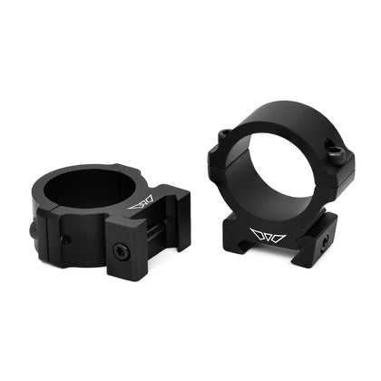 Warne Vapor Horizontal Matte Rings - 30mm Medium