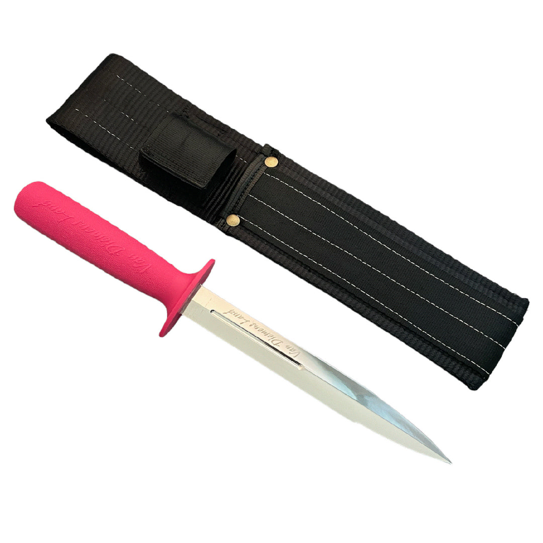 Van Diemen 8inch Pig Sticker Knife with Sheath 8in / Pink