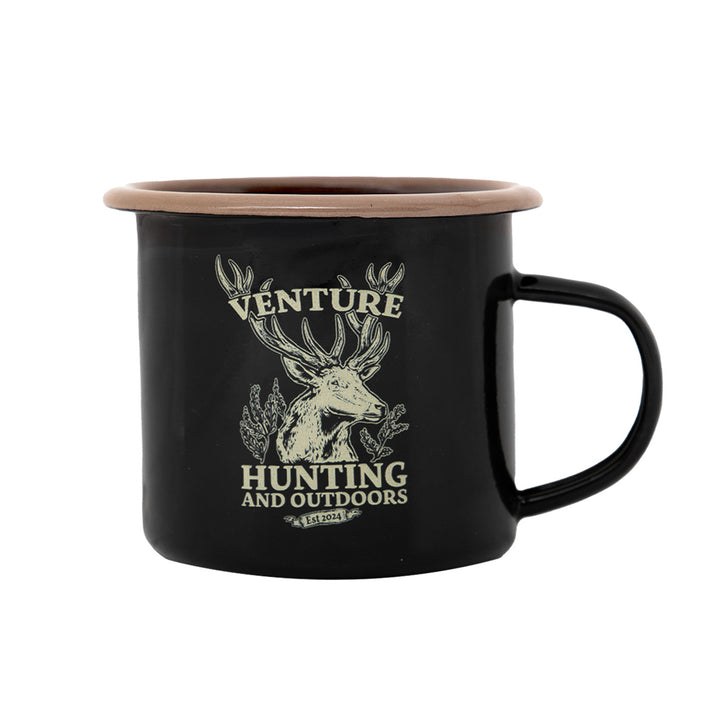 Venture Ferals Red Stag Enamel Mug - 350ml