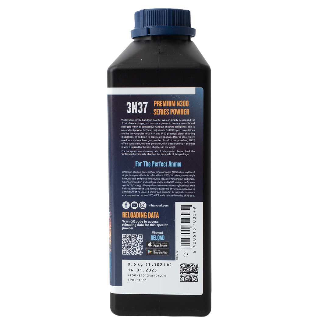 VihtaVuori Powder - 3N37 Pistol Powder