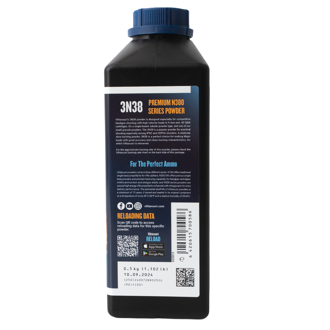 VihtaVuori Powder - 3N38 Pistol Powder