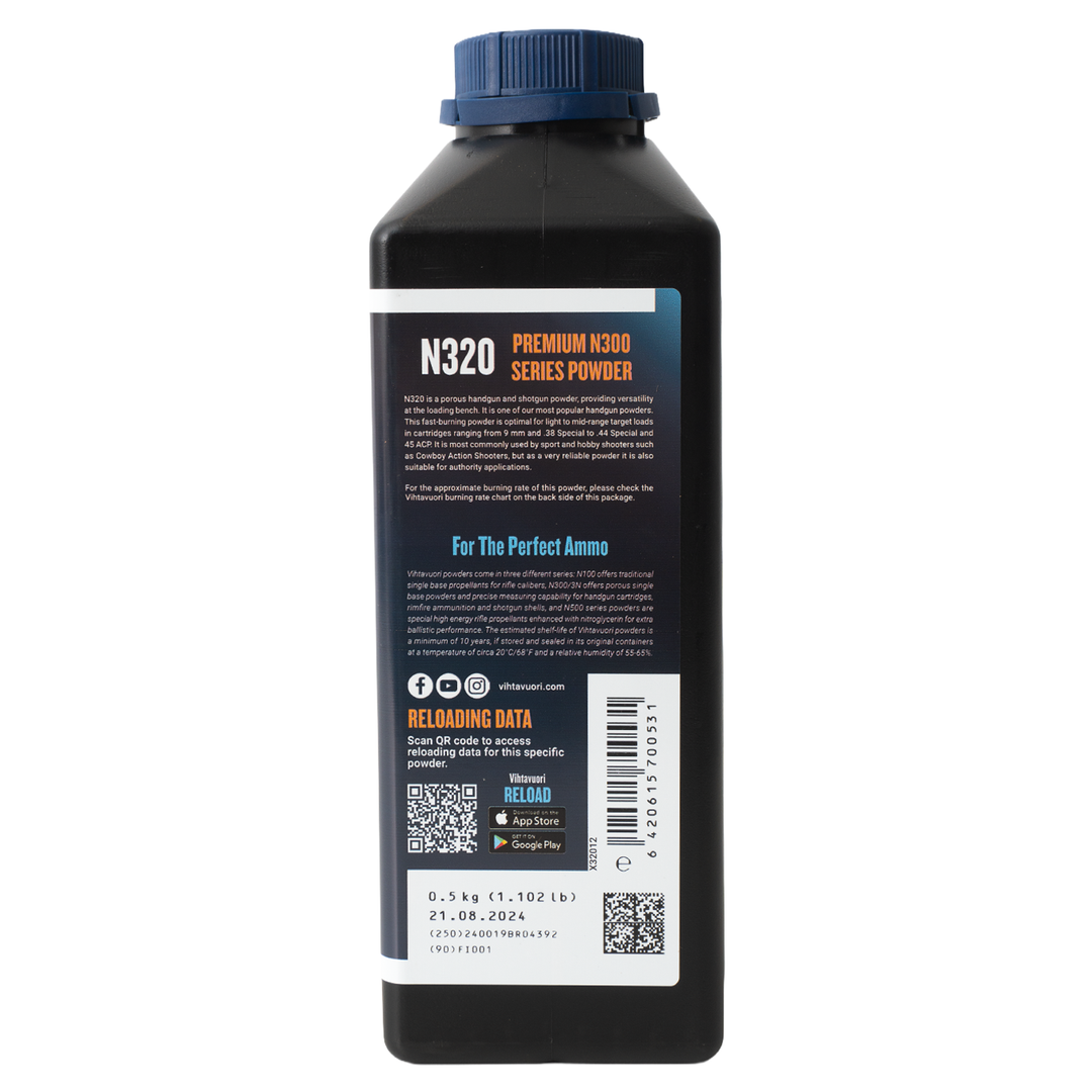 VihtaVuori Powder - N320 Pistol Powder