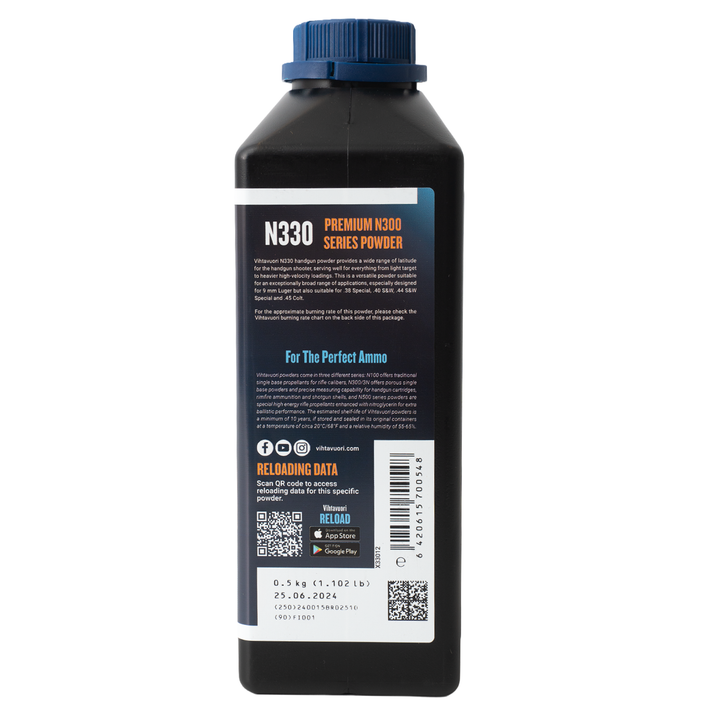 VihtaVuori Powder - N330 Pistol Powder