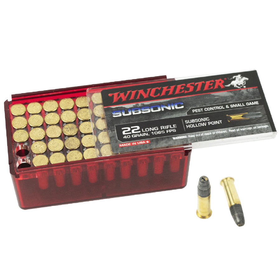 Winchester Subsonic 22lr Rimfire Ammo - 50 Rounds .22 LR
