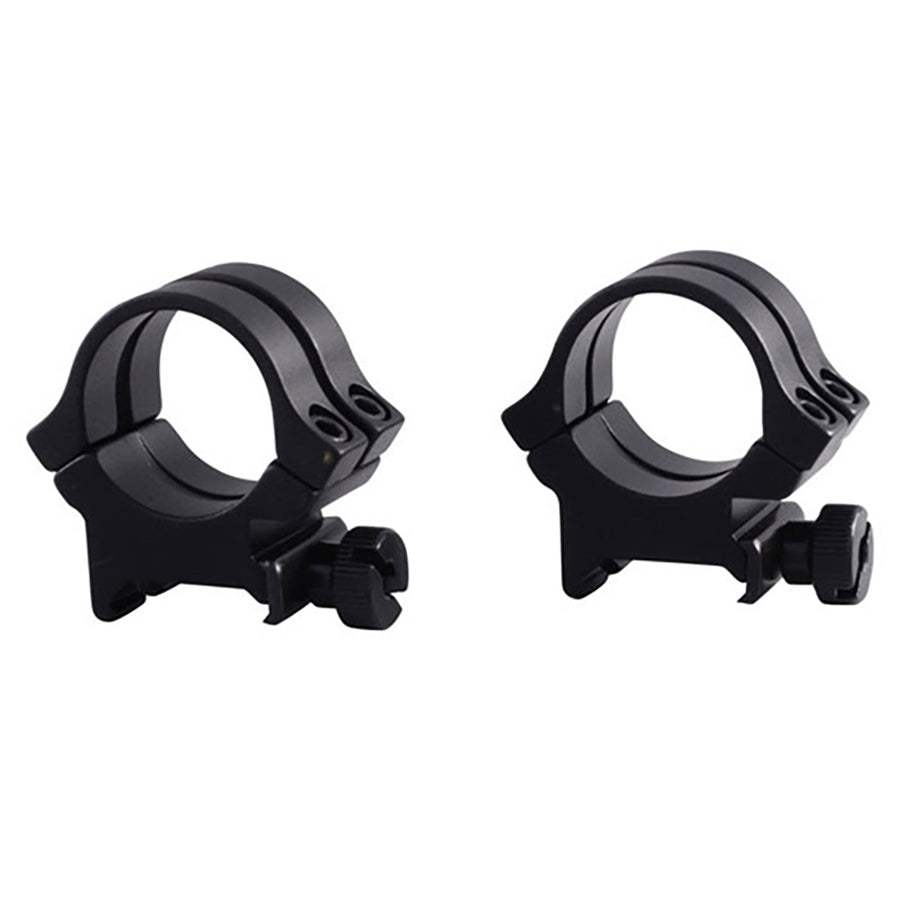 WEAVER RINGS QUAD LOCK 1" HIGH MATTE Black