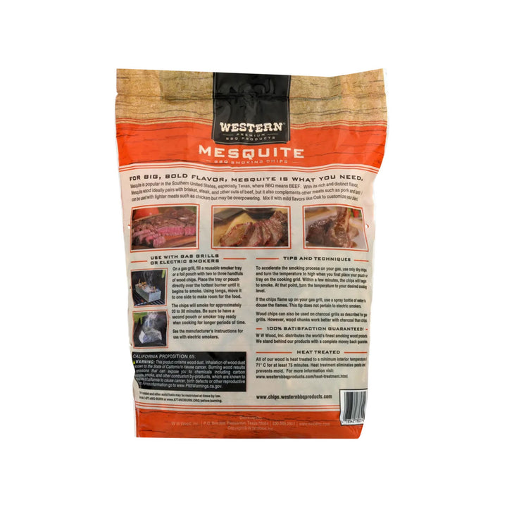 Western BBQ Mesquite Wood Chips - 750g