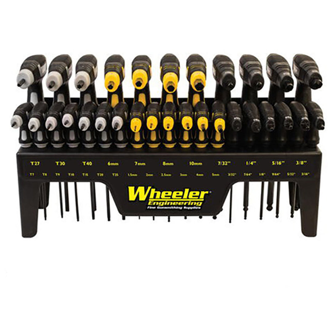 WHEELER GUNSMITHING SAE / METRIC HEX & TORX P-HANDLE 30 PCE
